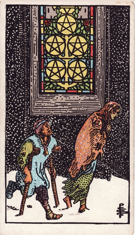 Năm Tiền (Five of Pentacles)