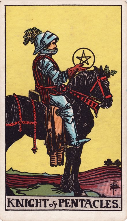 Hiệp Sĩ Tiền (Knight of Pentacles)