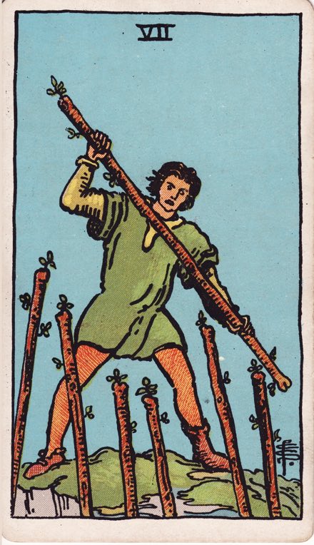 Bảy Gậy (Seven of Wands)