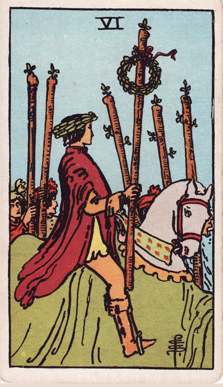 Sáu Gậy (Six of Wands)