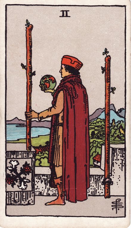 Hai Gậy (Two of Wands)